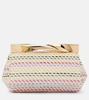Twist Mini woven clutch