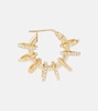 Multi Ring Small embellished hoop earrings