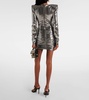 Draped minidress