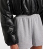 Premier faux leather bomber jacket