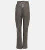 Wide-leg wool pants