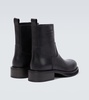 Leather ankle boots