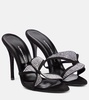 Embellished leather sandals