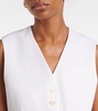 Cropped wool vest
