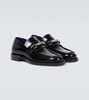 Embellished leather loafers