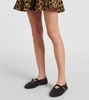 Studded mesh Mary Jane flats