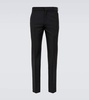 Wool and mohair slim pants