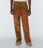 Bandana Piquet jacquard cotton pants
