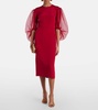 Danielle silk cady midi dress