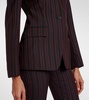 Striped wool blazer