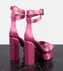 Ava satin platform sandals