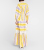 Embroidered cotton maxi dress