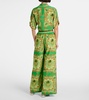 La Musica printed silk palazzo pants