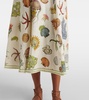 Sea linen midi dress