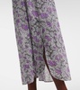 Dalida printed cotton voile midi dress