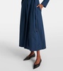 Patty pleated cotton midi dress
