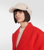 Faux shearling baseball cap