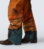 2006M trompe l'œil barrel-leg jeans