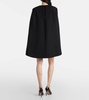 Caped minidress