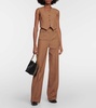 Cropped wool waistcoat 