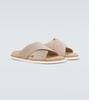 Suede sandals