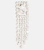 Crystal-embellished drop earrings