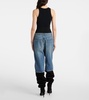 Cropped barrel-leg jeans