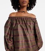 Alcamo cotton-blend canvas minidress