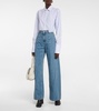 Décortiqué high-rise wide-leg jeans