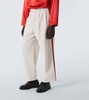 Skunk Tail cotton wide-leg pants