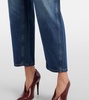 Le Mans high-rise cropped wide-leg jeans