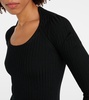 Ribbed-knit bodysuit