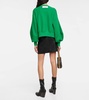 Cropped cotton sweater