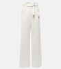 Xero pinstripe cotton and silk palazzo pants