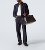 Intrecciato leather duffel bag