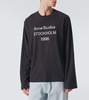 Logo distressed jersey T-shirt