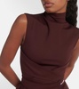 Mockneck jersey dress