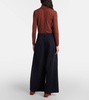 Nichols virgin wool wide-leg pants