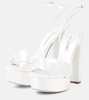 Bridal Olie 140 satin platform sandals