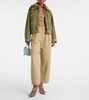 Becker wide-leg cotton twill chinos