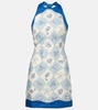 Pia printed linen minidress