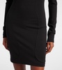 Embellished cutout ponte jersey minidress