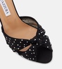 Slow Kisses embellished chiffon mules