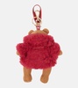Teak teddy bag charm