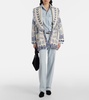 Wild Wonder Foulard wool and cotton cardigan