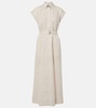 Linen maxi dress