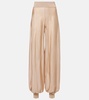 Knitted wide-leg pants