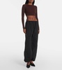 Balloon straight pants
