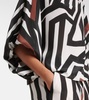 Camino striped silk top