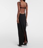 Wool-blend gown